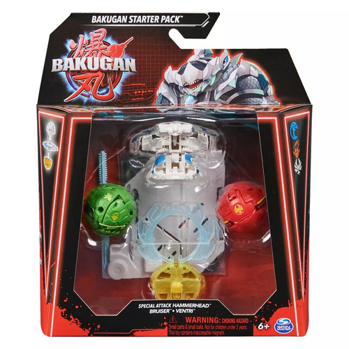 Bakugan Special Attack Hammerhead Bruiser & Ventri Starter Pack Figures