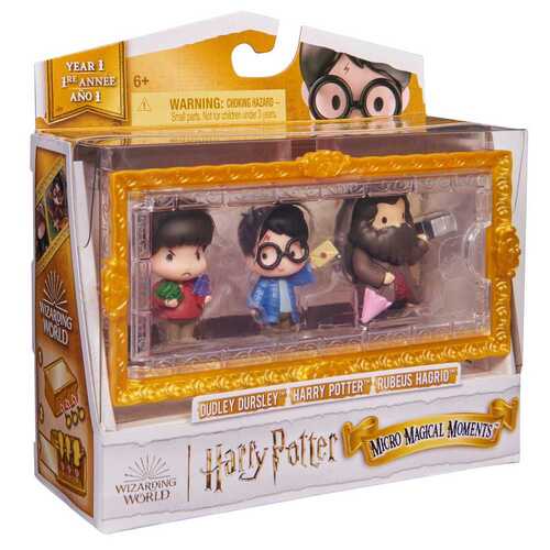 Harry Potter Micro Magical Moments 3 Pack Harry + Hagrid + Dudley 