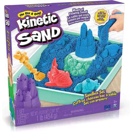 Kinetic Sand Blue Sandbox Set