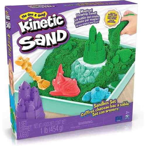 Kinetic Sand Green Sandbox Set