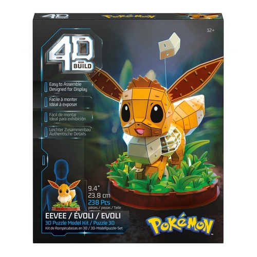 4D Build Pokémon Eevee 3D Puzzle Model Kit – 238 Pieces