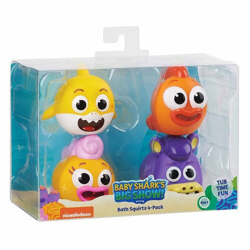 Baby Shark Big Show Bath Squirt Toys 4 Pack