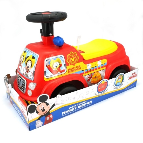 Kiddieland Disney Junior Mickey Mouse Light 'N' Sounds Mickey Fire Truck Ride On