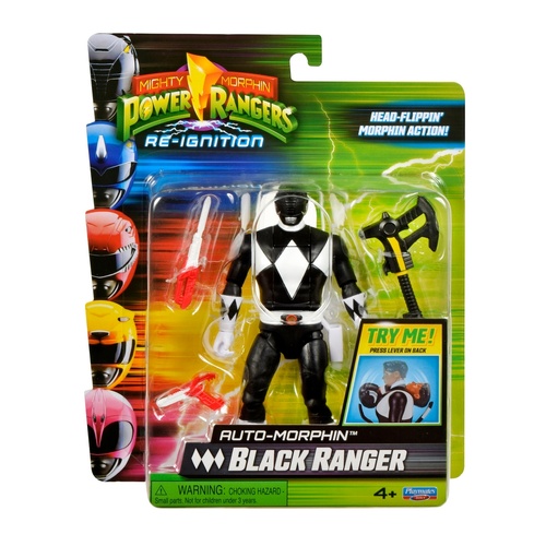 Mighty Morphin Power Rangers Re-Ignition- Auto-Morphin Black Ranger