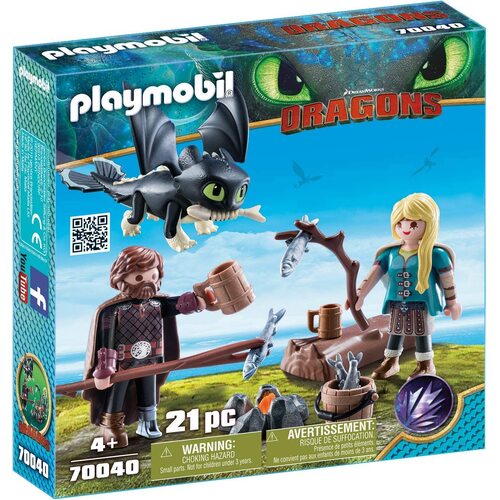 Playmobil Dragons Hiccup Astrid & Dragon Playset