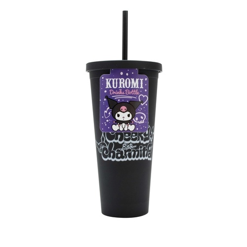Kuromi Cup With Straw 600ml