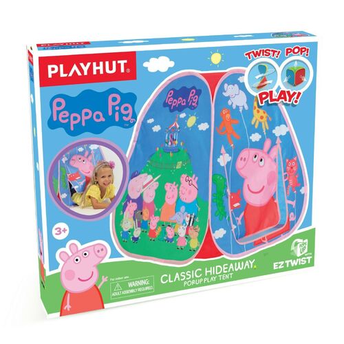 Playhut Peppa Pig Classic Hideaway Pop Up Play Tent
