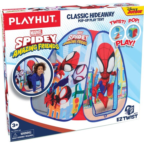Playhut Spidey and His Amazing Friends Classic Hideaway Pop Up Play Tent