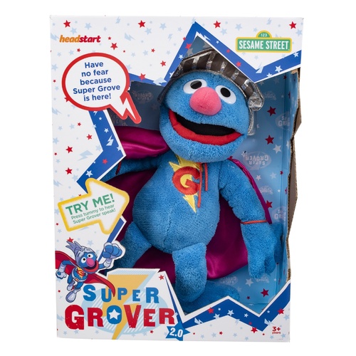 Talking Super Grover Plush 2.0 Sesame Street