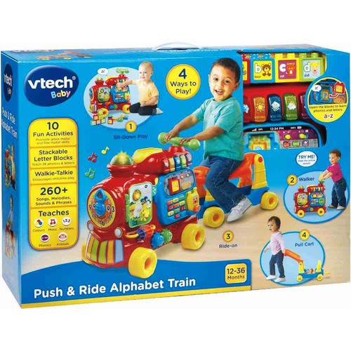 Vtech Baby Push & Ride Alphabet Train in Red
