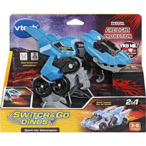 Switch & Go Dinos Firelight Projection Spark the Velociraptor