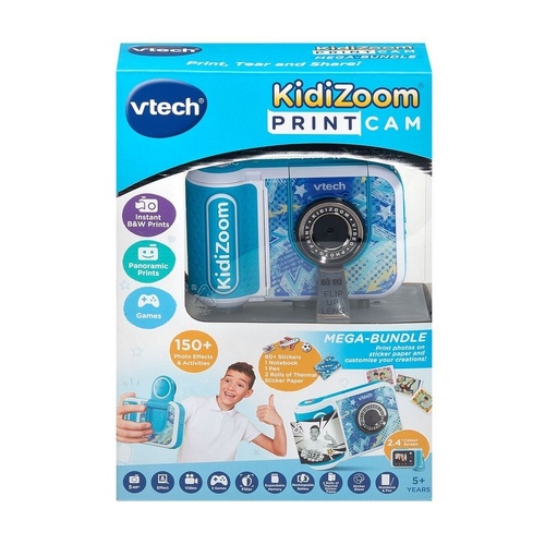 Vtech Kidizoom Print Cam Mega Bundle - Blue
