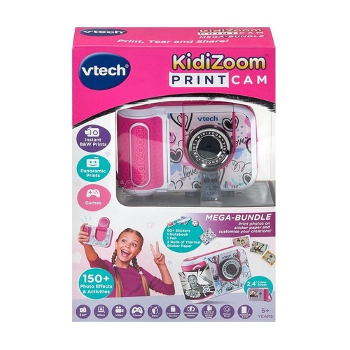 Vtech Kidizoom Print Cam Mega Bundle - Pink