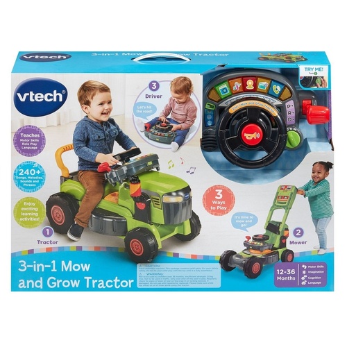 Vtech 3-in-1 Mow And Grow Tractor