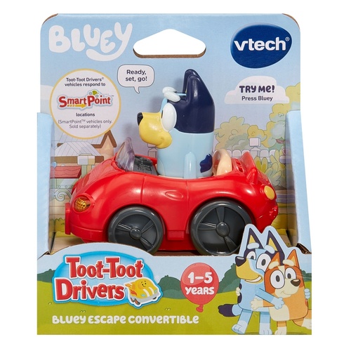 Vtech Toot-Toot Drivers Bluey Vehicle - Bluey Escape Convertible