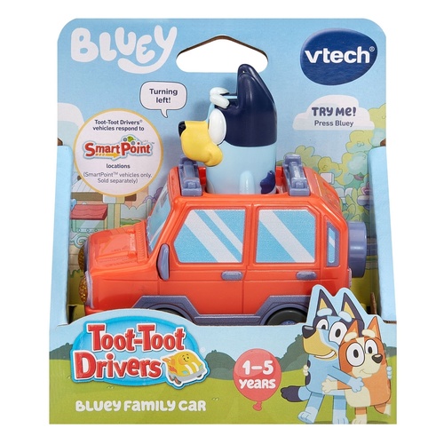 Vtech Toot-Toot Drivers Bluey Vehicle - Bluey Family Car