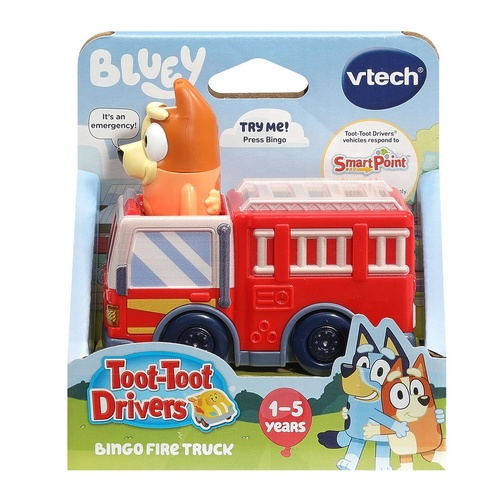 Vtech Toot-Toot Drivers Bluey Vehicle - Bingo Fire Truck