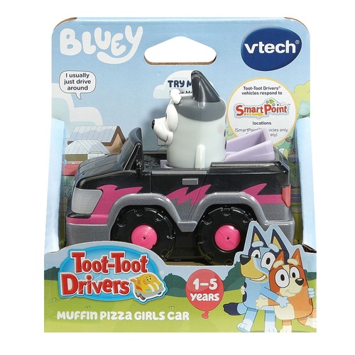 Vtech Toot-Toot Drivers Bluey Vehicle - Muffin Pizza Girls Car