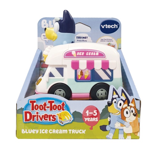 Vtech Toot-Toot Drivers Bluey Vehicle - Bluey Ice Cream Truck