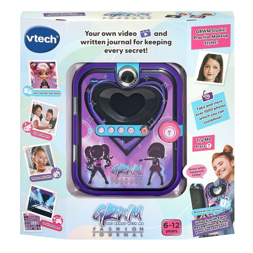 VTech GRWM Fashion Journal Purple with Camera & Face Recognition