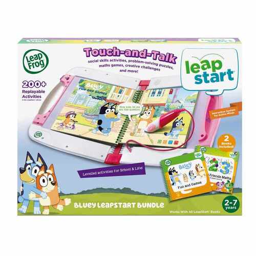 LeapFrog Bluey Leapstart Bundle Touch-And-Talk Pink