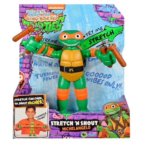 Tales of the TMNT Stretch & Shout Mutations – Michelangelo Figure