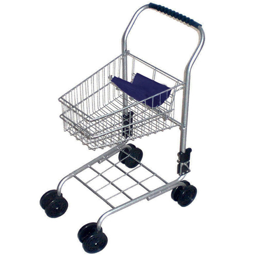 Kids Shopping Trolley Blue Handle