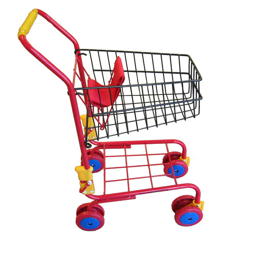 Kids Shopping Trolley Red