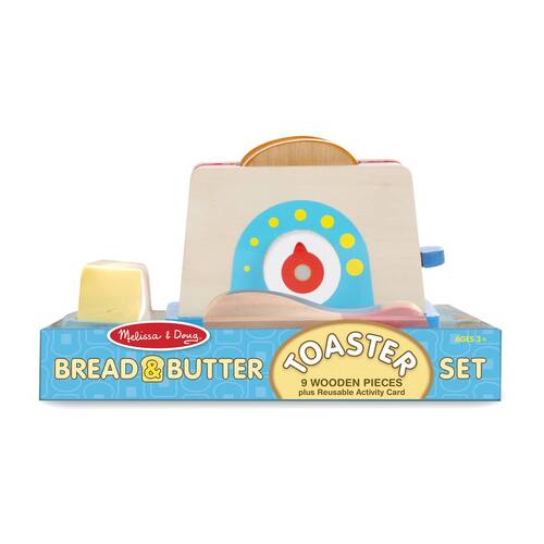 Melissa & Doug Bread and Butter Toaster Set