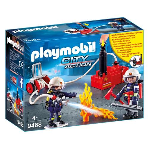 Playmobil City Action Firefighters and Water Pump