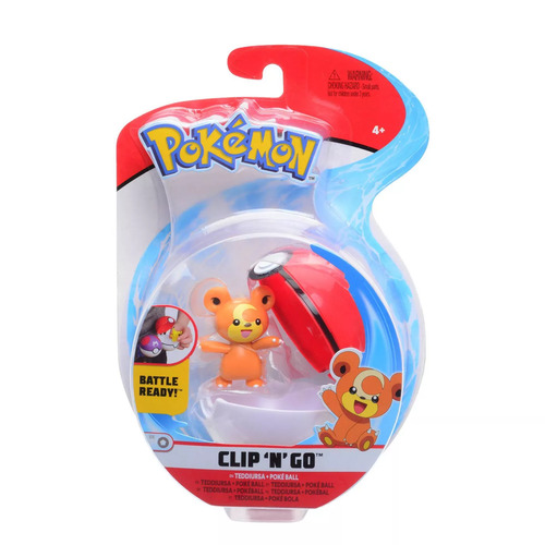 Pokemon Clip N Go Teddiursa + Poke Ball