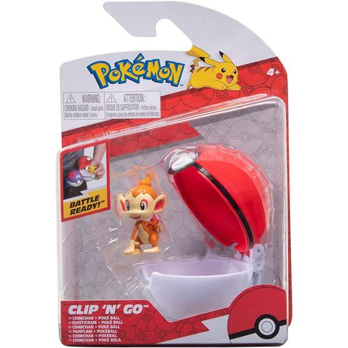 Pokemon Clip N Go Chimchar + Poke Ball