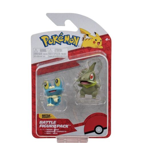 Pokemon Battle Figure Pack Froakie + Axew