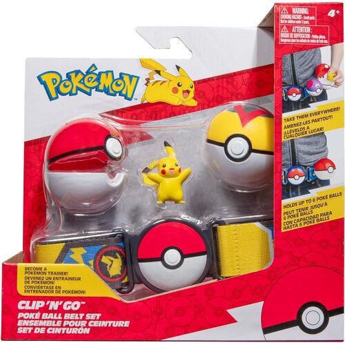 Pokemon Clip 'N' Go Poke Ball Belt Set Pikachu