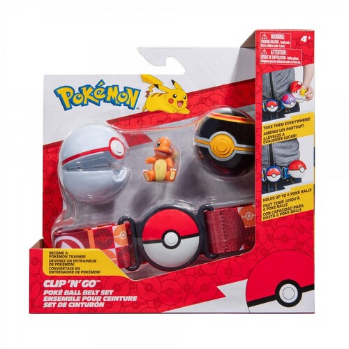 Pokemon Clip 'N' Go Poke Ball Belt Set Charmander
