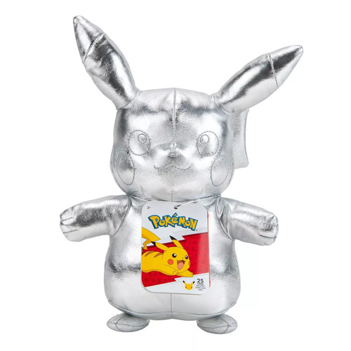Pokemon Pikachu Plush Silver