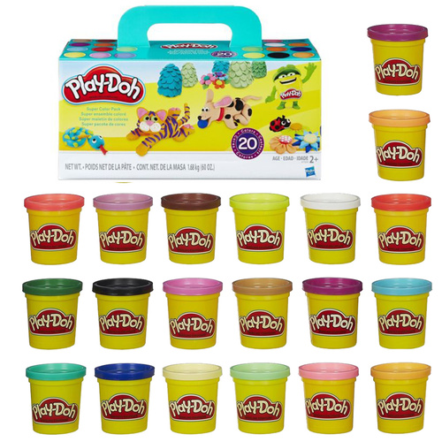 Play Doh Super Colour Can 20 Pack