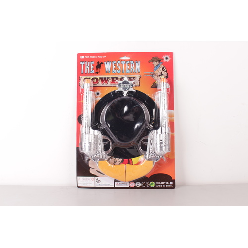 Cowboy Gun Set with Hats