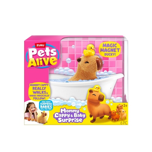 Zura Pets Alive Mama Capybara & Baby Surprise