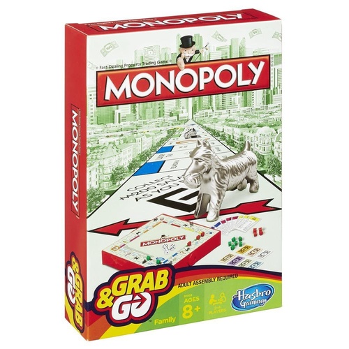 Monopoly Grab and Go Board Game