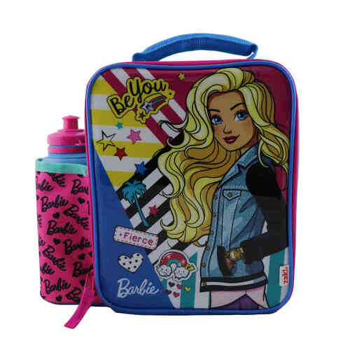 Barbie Insulated Lunch Bag With Bottle
