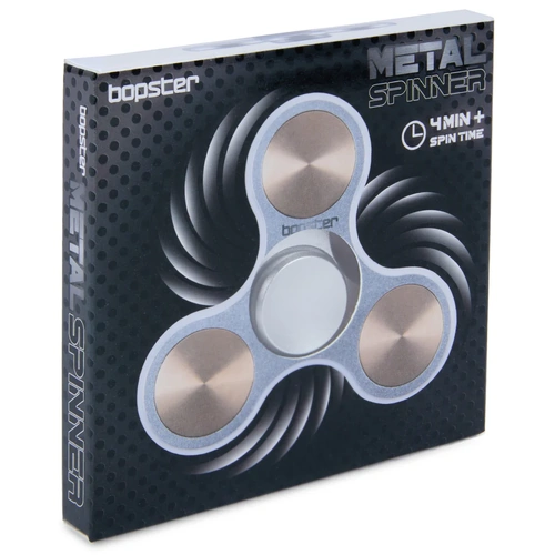 Bopster - Metal Fidget Spinner Silver