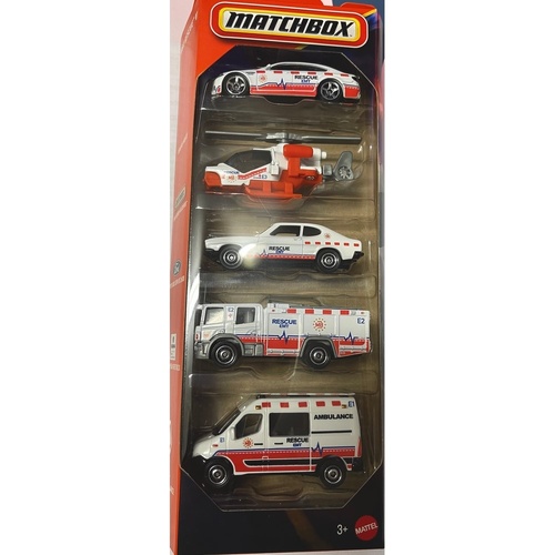 Matchbox Cars 5 Pack Rescue V