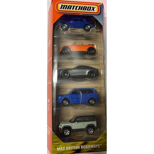 Matchbox Cars 5 Pack MBX Bristish Roadways