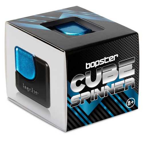 Bopster Fidget Cube Spinner - Black & Blue