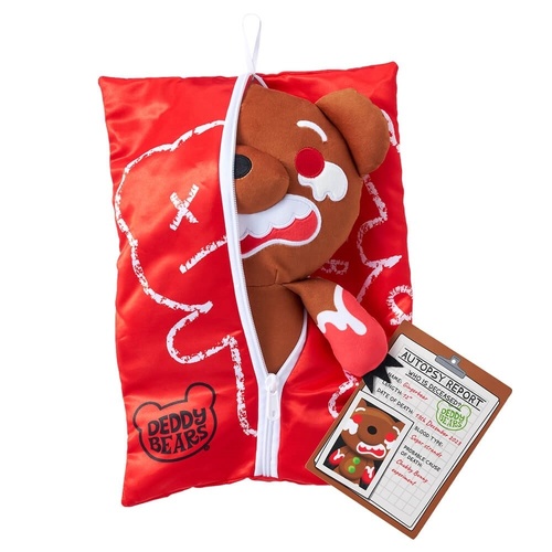 Deddy Bears Chrismas Plush Ginerbear In Body Bag