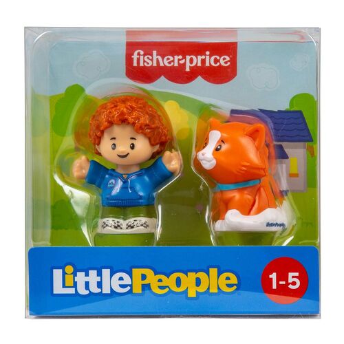 Fisher-Price Little People Kid and Cat 2 Pack