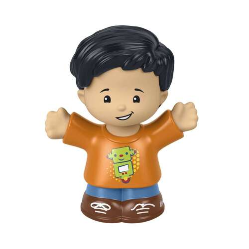 Little People Single Pack Boy in Orange Shirt