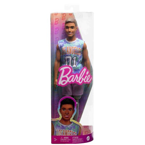 Barbie Fashionistas Ken Doll With Prosthetic Leg Wearing Los Angeles Jersey