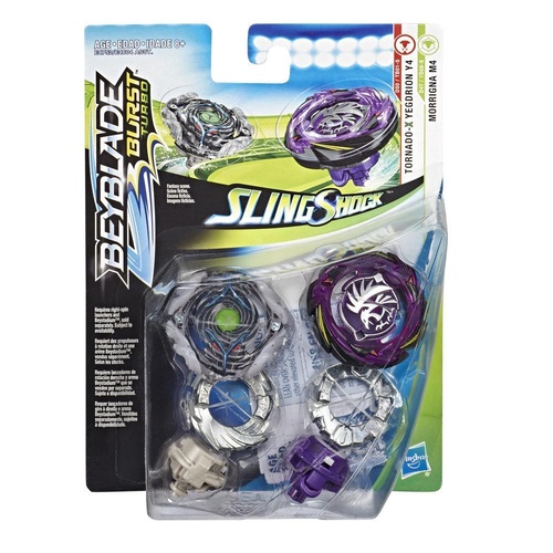 Beyblade Burst Turbo Slingshock Dual Pack Morrigna + Tornado-X Yegdrion